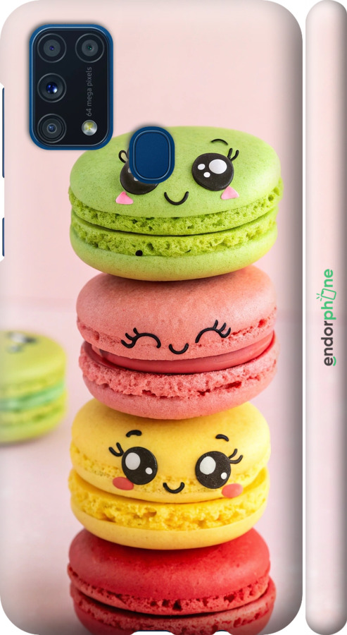 3D пластиковий матовий чехол Печиво для Samsung Galaxy M31 M315F - 6693m-1907 изображение 