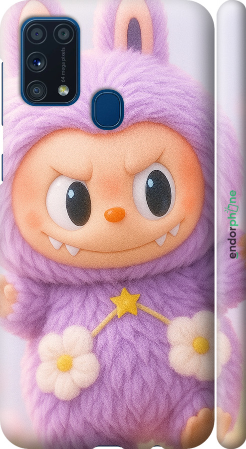 3D пластиковий матовий чехол Лабубу для Samsung Galaxy M31 M315F - 6708m-1907 изображение 