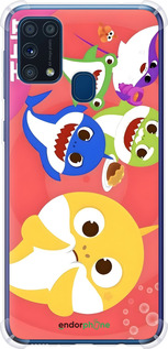 Силикон с усиленными углами чехол Бейби Шаркс для Samsung Galaxy M31 M315F - 6305sp-1907 изображение 