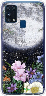 Силикон с усиленными углами чехол Полночь в саду II для Samsung Galaxy M31 M315F - 6424sp-1907 изображение 
