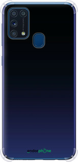 Силикон с усиленными углами чехол Градиент в тёмно - синем стиле для Samsung Galaxy M31 M315F - 6542sp-1907 изображение 