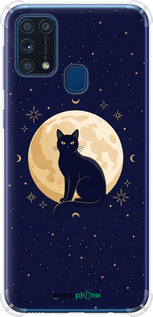 Силикон с усиленными углами чехол Cute Cat Celestial/Witchy для Samsung Galaxy M31 M315F - 6787sp-1907 изображение 