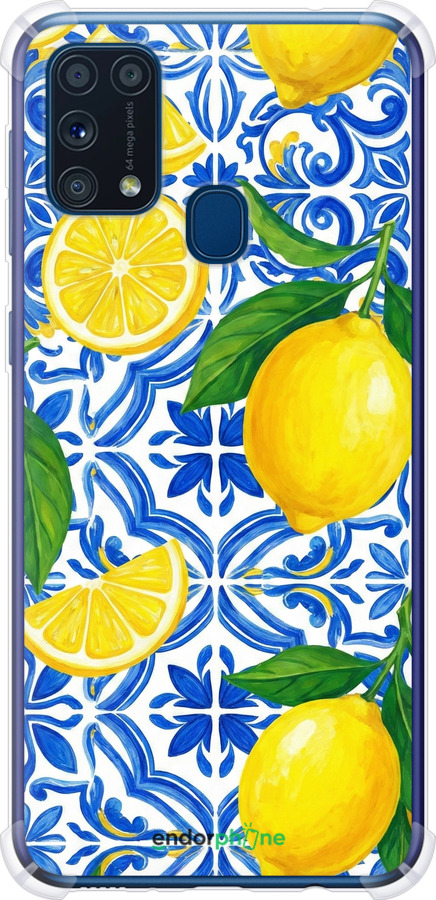 Силіконовий протиударний с посиленими кутами чехол Grocery Girl Italian Summer для Samsung Galaxy M31 M315F - 6766sp-1907 изображение 