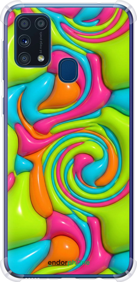 Силикон с усиленными углами чехол Y2K Jelly Dream для Samsung Galaxy M31 M315F - 6780sp-1907 изображение 