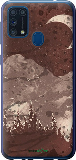 2D пластиковый чехол С изображением лунного пейзажа в ночном лесу для Samsung Galaxy M31 M315F - 6546t-1907 изображение 