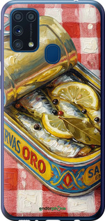 Силиконовый чехол Vintage Sardine Tin Phone для Samsung Galaxy M31 M315F - 6772u-1907 изображение 