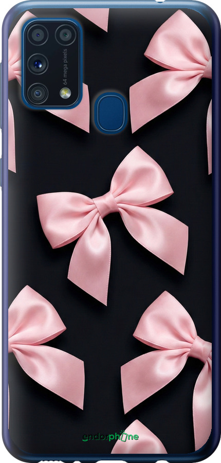 Силиконовый чехол Coquette Ribbons Dark Coquette для Samsung Galaxy M31 M315F - 6767u-1907 изображение 