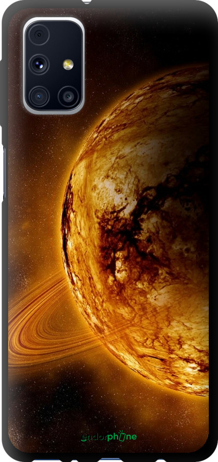 TPU чехол Жёлтый Сатурн для Samsung Galaxy M31s M317F - 170b-2055 изображение 