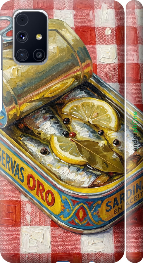 3D пластиковый матовый чехол Vintage Sardine Tin Phone для Samsung Galaxy M31s M317F - 6772m-2055 изображение 