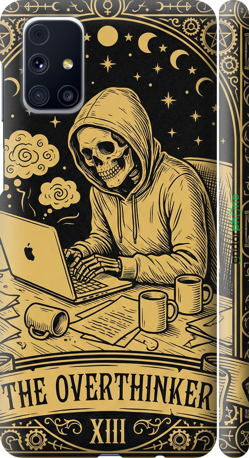 3D пластиковый матовый чехол The Overthinker для Samsung Galaxy M31s M317F - 6774m-2055 изображение 