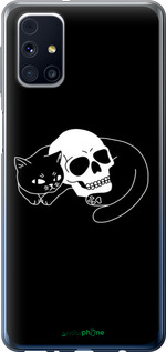 2D пластиковый чехол С изображением кота и черепа для Samsung Galaxy M31s M317F - 6491t-2055 изображение 