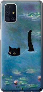 2D пластиковый чехол С изображением кота и водяной лилии Monet для Samsung Galaxy M31s M317F - 6519t-2055 изображение 