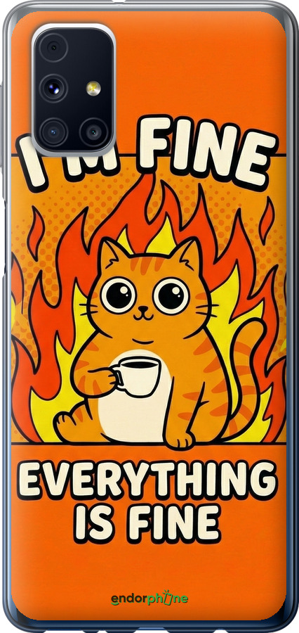 2D пластиковий чехол Funny Cat для Samsung Galaxy M31s M317F - 6786t-2055 изображение 