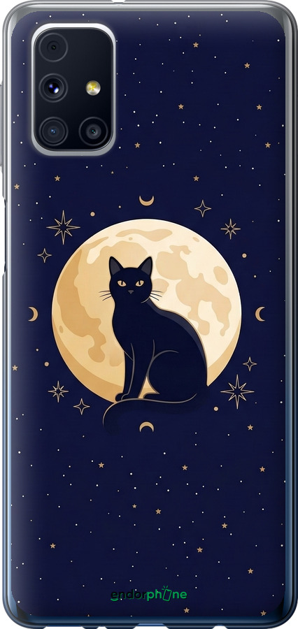 2D пластиковий чехол Cute Cat Celestial/Witchy для Samsung Galaxy M31s M317F - 6787t-2055 изображение 