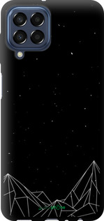 TPU чехол Черно белые абстрактные горы для Samsung Galaxy M33 M336B - 6437b-2633 изображение 