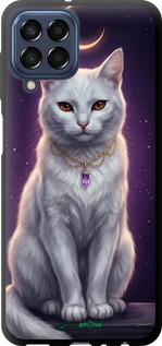 TPU chehol(1620) - TRANSLATE NOT EXISTS 'Mystic White Cat Gothic Dark Purple Gold' dlya(1621) - TRANSLATE NOT EXISTS Samsung Galaxy M33 M336B - 6805b-2633 изображение 1