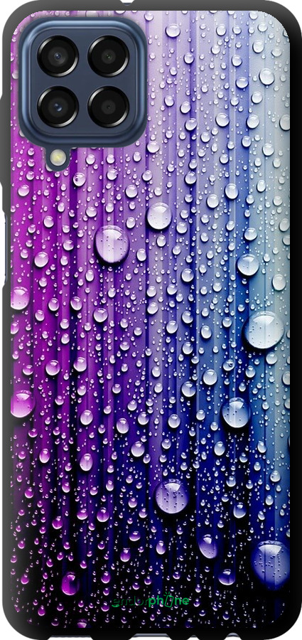 

TPU чорний чохол "Краплини води" для Samsung Galaxy M33 M336B, Синій