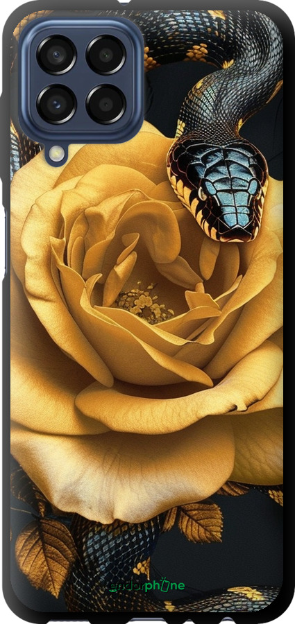 

TPU чохол "Black snake and golden rose" для Samsung Galaxy M33 M336B, Жовтий