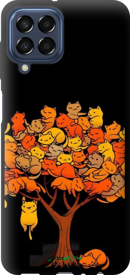 TPU чехол Дерево и котики для Samsung Galaxy M33 M336B - 6516b-2633 изображение 