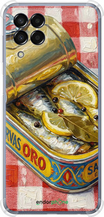 Силикон с усиленными углами чехол Vintage Sardine Tin Phone для Samsung Galaxy M33 M336B - 6772sp-2633 изображение 