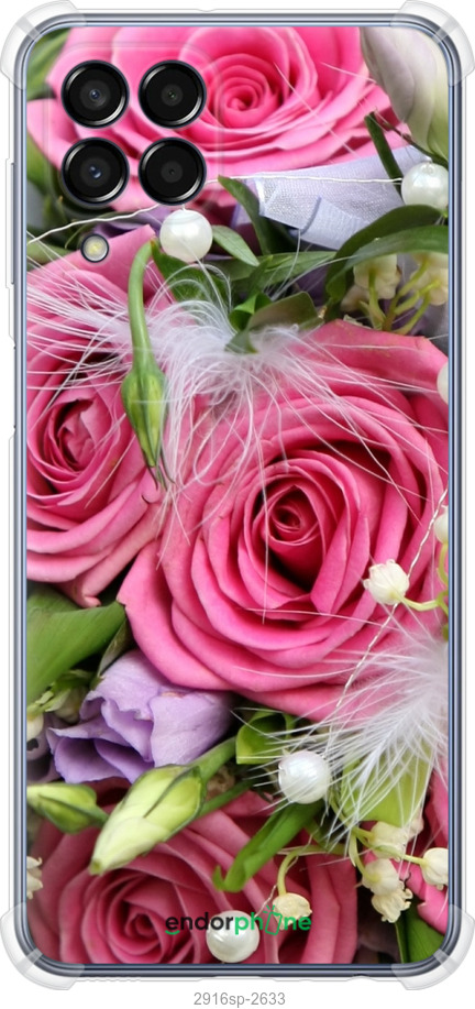 

Силіконовий протиударний с посиленими кутами чохол "Ніжність" для Samsung Galaxy M33 M336B, Рожевий