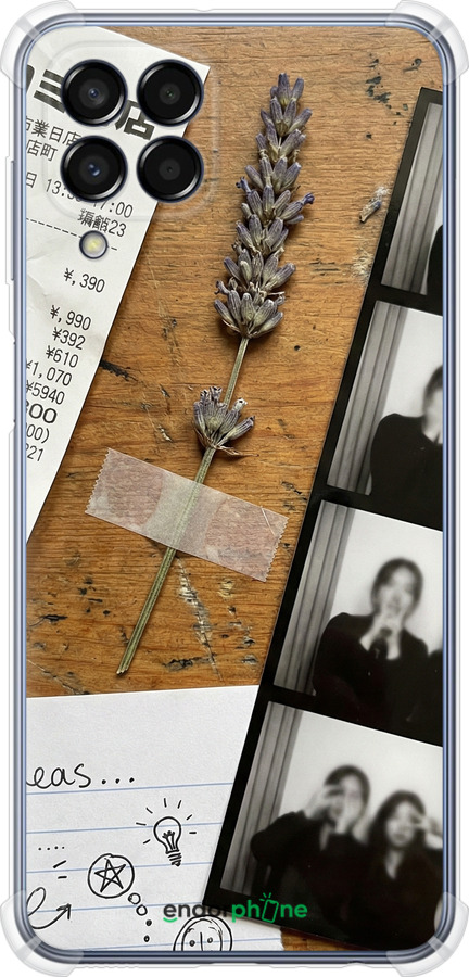 Силикон с усиленными углами чехол Aesthetic Scrapbook Collage для Samsung Galaxy M33 M336B - 6773sp-2633 изображение 