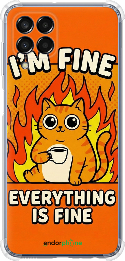 Силикон с усиленными углами чехол Funny Cat для Samsung Galaxy M33 M336B - 6786sp-2633 изображение 