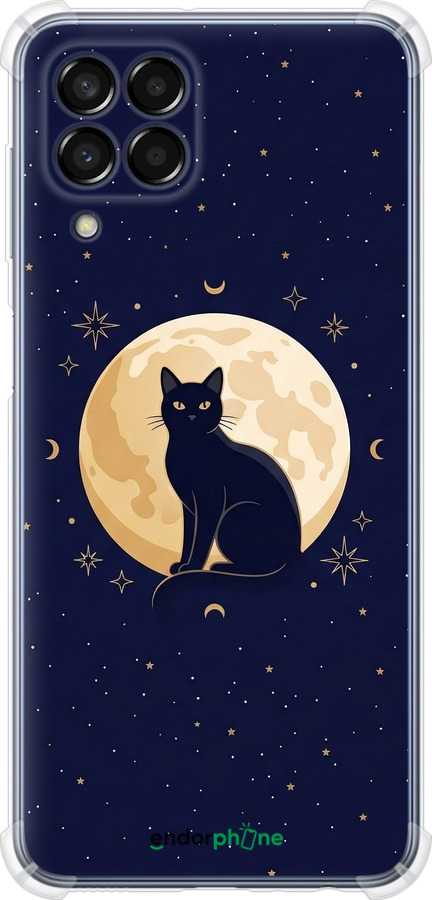 Силикон с усиленными углами чехол Cute Cat Celestial/Witchy для Samsung Galaxy M33 M336B - 6787sp-2633 изображение 