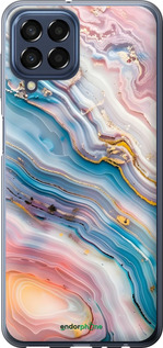Силиконовый чехол Мрамор красивый для Samsung Galaxy M33 M336B - 6376u-2633 изображение 
