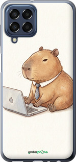 Силиконовый чехол 'Funny Capybara CEO Working' для Samsung Galaxy M33 M336B изображение 1