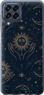 Силиконовый чехол Celestial Harmony: Sun & Moon Gold Mystic Pattern для Samsung Galaxy M33 M336B - 6778u-2633 изображение 