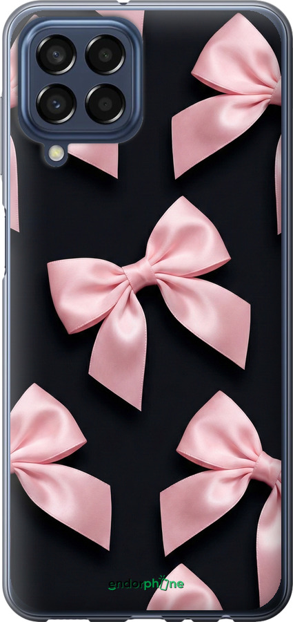 Силиконовый чехол Coquette Ribbons Dark Coquette для Samsung Galaxy M33 M336B - 6767u-2633 изображение 