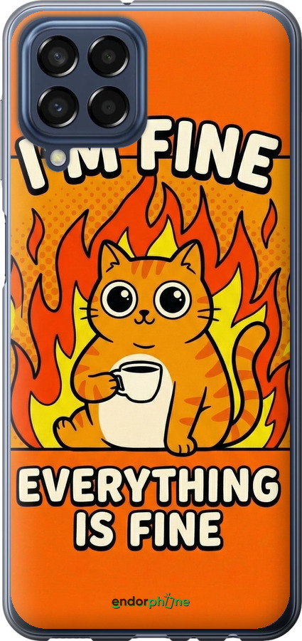 Силіконовий чехол Funny Cat для Samsung Galaxy M33 M336B - 6786u-2633 изображение 