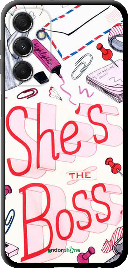 TPU чехол she's the  boss для Samsung Galaxy M34 5G - 4254b-3141 изображение 
