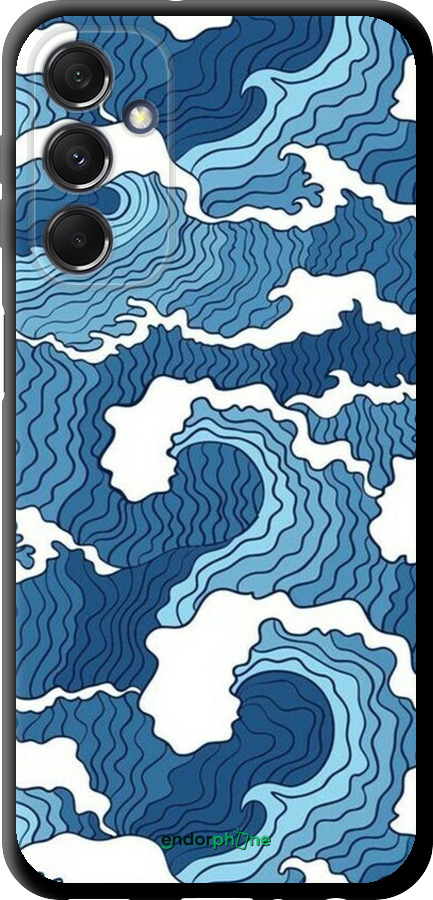 TPU чехол Абстрактный рисунок морских волн для Samsung Galaxy M34 5G - 6538b-3141 изображение 