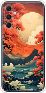 Силикон с усиленными углами чехол Природа японии для Samsung Galaxy M34 5G - 6327sp-3141 изображение 