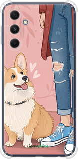 Силикон с усиленными углами чехол Корги 3 для Samsung Galaxy M34 5G - 6707sp-3141 изображение 