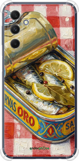Силикон с усиленными углами чехол Vintage Sardine Tin Phone для Samsung Galaxy M34 5G - 6772sp-3141 изображение 