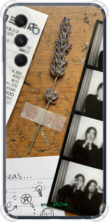 Силіконовий протиударний с посиленими кутами чехол Aesthetic Scrapbook Collage для Samsung Galaxy M34 5G - 6773sp-3141 изображение 