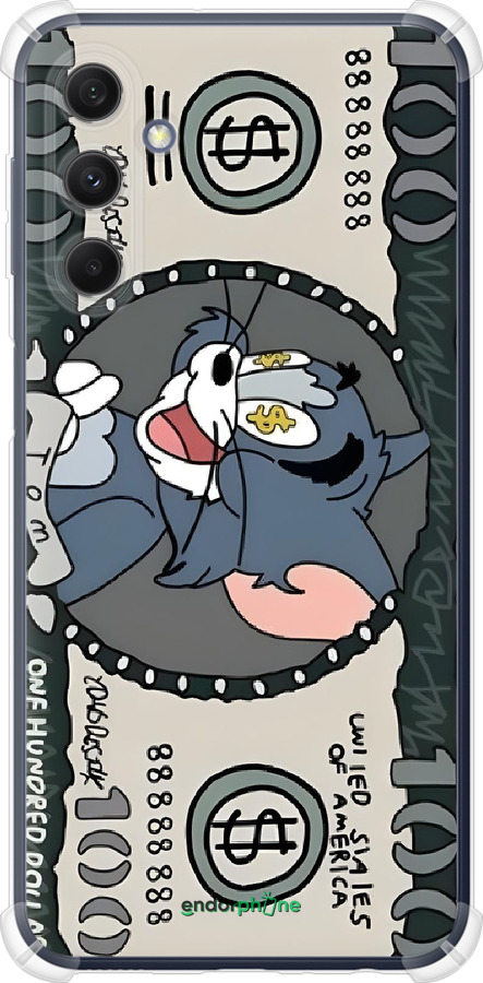 Силикон с усиленными углами чехол Том и джерри для Samsung Galaxy M34 5G - 6291sp-3141 изображение 
