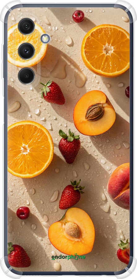 Силіконовий протиударний с посиленими кутами чехол Фрукти 3 для Samsung Galaxy M34 5G - 6703sp-3141 изображение 