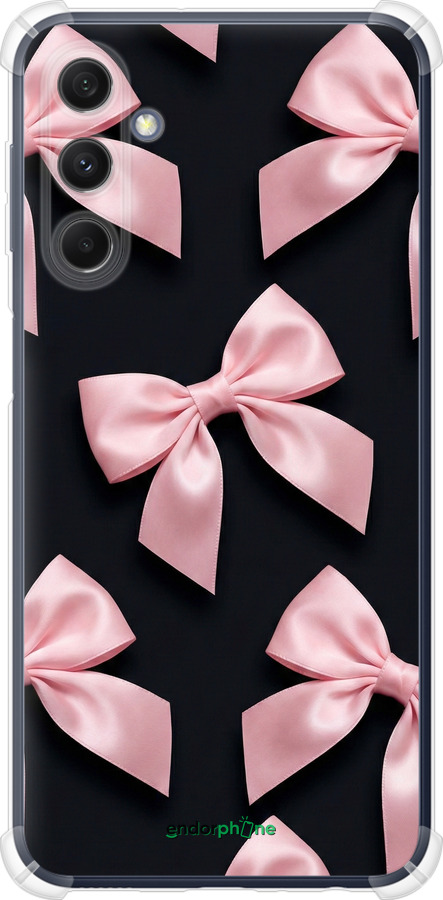 Силіконовий протиударний с посиленими кутами чехол Coquette Ribbons Dark Coquette для Samsung Galaxy M34 5G - 6767sp-3141 изображение 