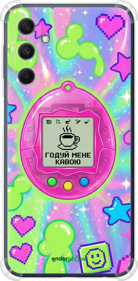 Силикон с усиленными углами чехол Y2K Aesthetic Retro Pet: Годуй мене кавою для Samsung Galaxy M34 5G - 6784sp-3141 изображение 