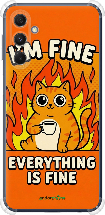 Силикон с усиленными углами чехол Funny Cat для Samsung Galaxy M34 5G - 6786sp-3141 изображение 