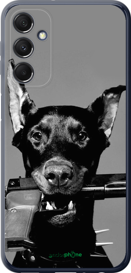 

Silikon Hülle Dobermann" für Samsung Galaxy M34 5G", Gray