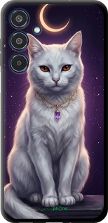 TPU чехол Mystic White Cat Gothic Dark Purple Gold для Samsung Galaxy M35 5G - 6805b-3738 изображение 