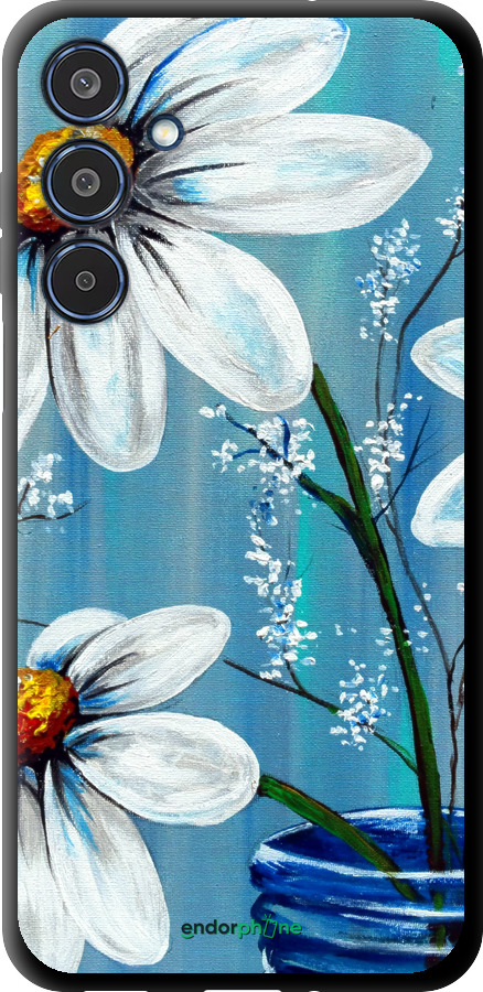 TPU чехол Красиві арт-ромашки для Samsung Galaxy M35 5G - 4031b-3738 изображение 