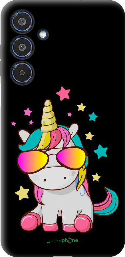 TPU чехол Єдиноріг в окулярах для Samsung Galaxy M35 5G - 4879b-3738 изображение 
