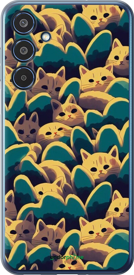 Силиконовый чехол С изображением кошек для Samsung Galaxy M35 5G - 6429u-3738 изображение 