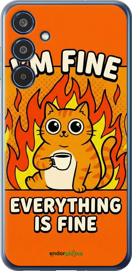 Силіконовий чехол Funny Cat для Samsung Galaxy M35 5G - 6786u-3738 изображение 